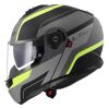 LS2 FF908 STROBE II-06 MONZA výklopná helma matná-černá/H-V-žlutá vel.3XL